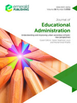 cover image of Journal of Educational Administration, Volume 56, Number 5